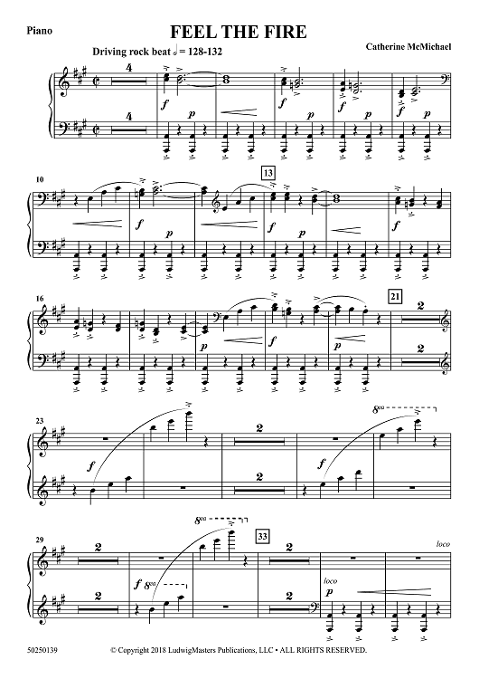 Feel the Fire - Piano