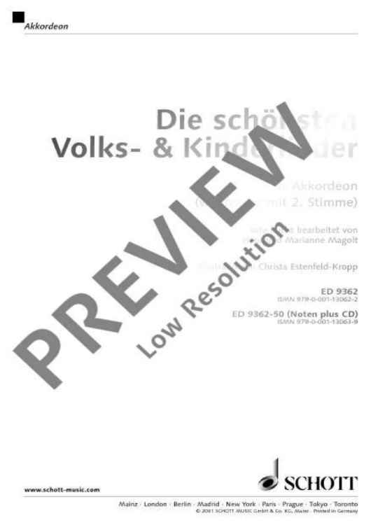 Die schönsten Volks- und Kinderlieder