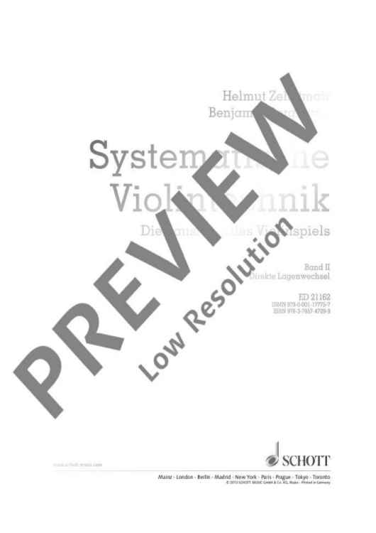 Systematische Violintechnik