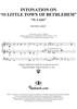 Intonation on "O Little Town of Bethlehem" - Organ