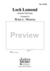 Loch Lomond for Concert Band - Full Score