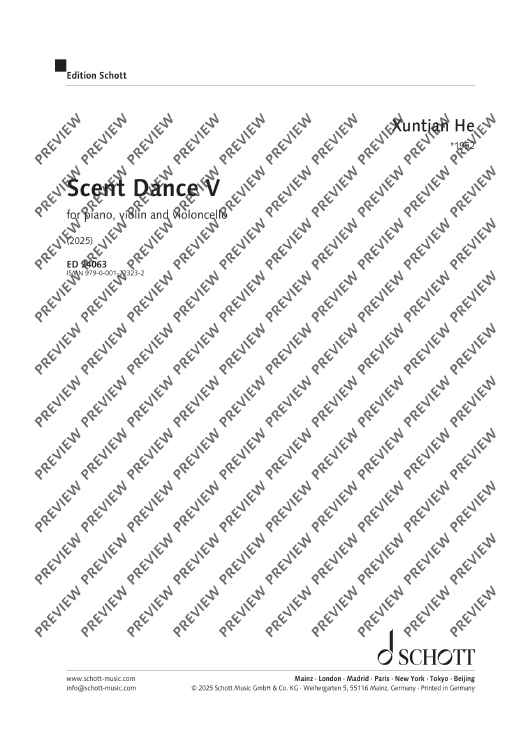 Scent Dance V - Score and Parts