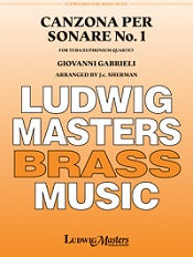 Canzona per sonare No. 1 - for Tuba/Euphonium Quartet - Euphonium 1 TC