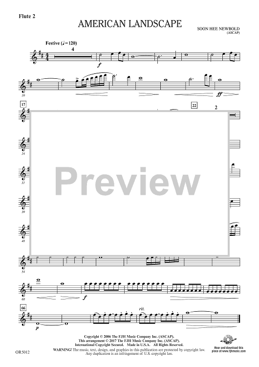 American Landscape - Flute 2