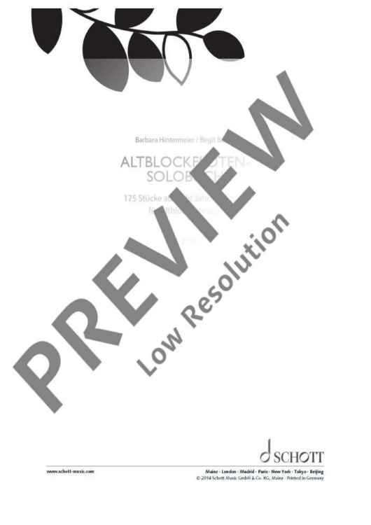 A Solo Book for Treble Recorder