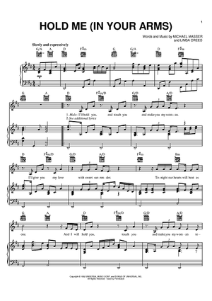 Hold Me (In Your Arms)