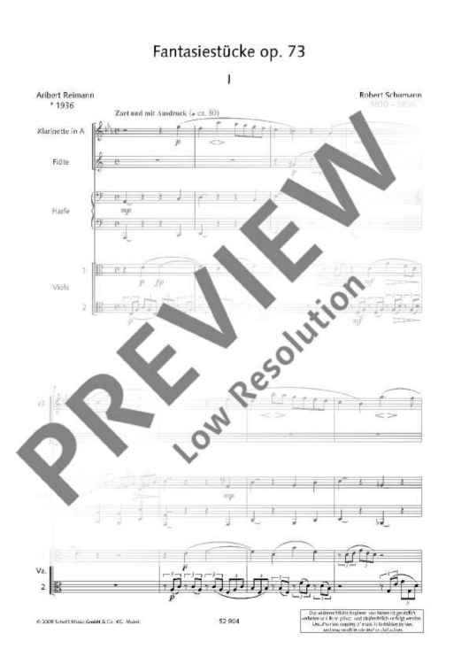 Fantasiestücke - Score and Parts