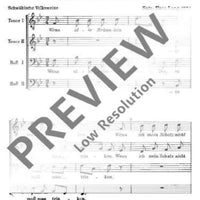 Wenn alle Brünnlein fließen - Choral Score