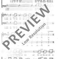 Der frohe Wandersmann in E major - Choral Score