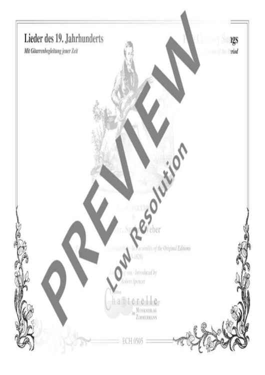 19th Century Songs - Performing Score