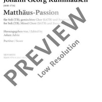 St Matthew Passion - Score