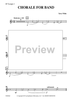 Chorale For Band - Bb Trumpet 1