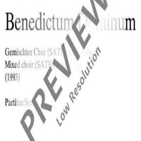 Benedictus - Choral Score