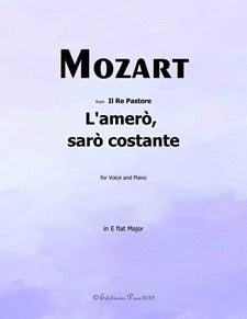L'amero, saro costante, from Il Re Pastore