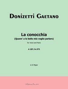 La conocchia - Quann' a lo bello mio voglio parlare