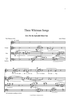 Three Whitman Songs - Vocal Score