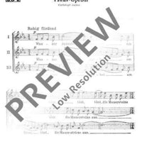Hausspruch - Choral Score