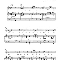 V'adoro, pupille - from Giulio Cesare in Eggito HWV 17