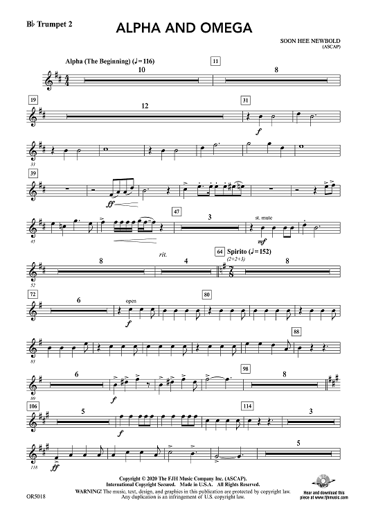 Alpha and Omega - Bb Trumpet 2