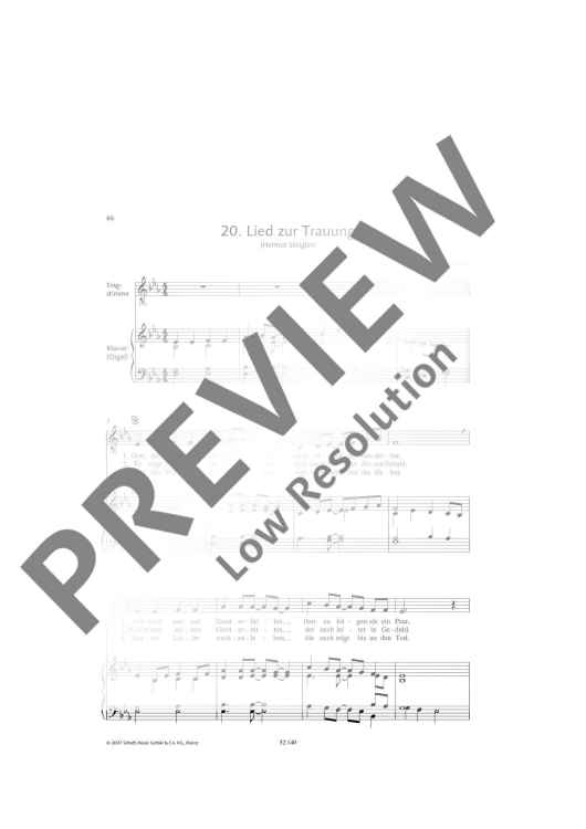 Lied zur Trauung in E flat major