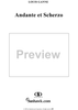 Andante et Scherzo  Score - Piano