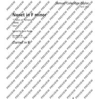 Nonet in f minor - Set of Parts