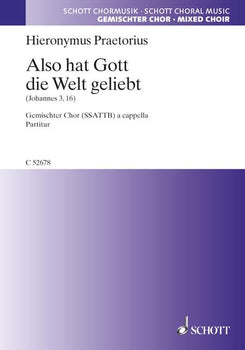 Also hat Gott die Welt geliebt - Choral Score
