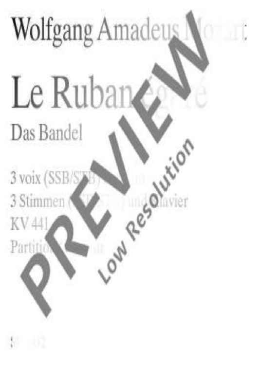 Trois comiques - Choral Score