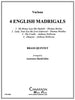 Four English Madrigals - Trombone