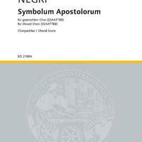 Symbolum Apostolorum - Choral Score