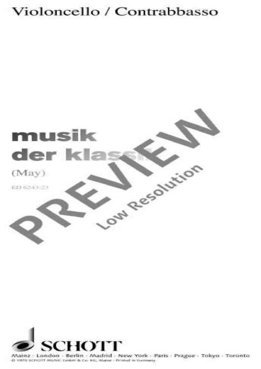 Music for Classic - Cello/double Bass