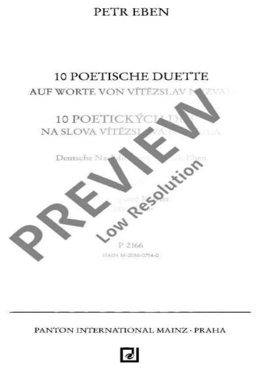 Ten Poetic Duets