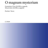 O Magnum Mysterium - Choral Score