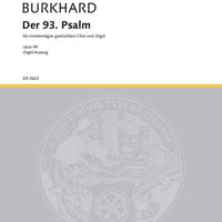Der 93. Psalm - Organ Reduction