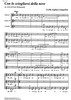 Con lo sciogliersi della neve - Score