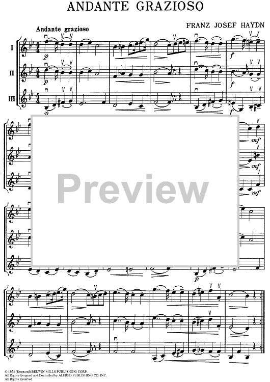 Andante Grazioso - Violin