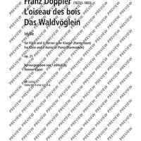 L'Oiseau des bois - Score and Parts