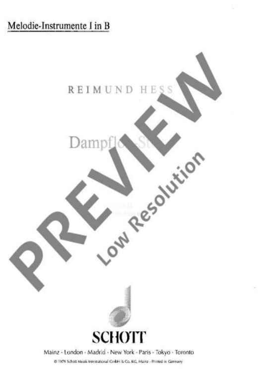 Dampflok-Story - 1st Part In Bb