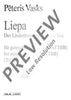 Liepa - Choral Score