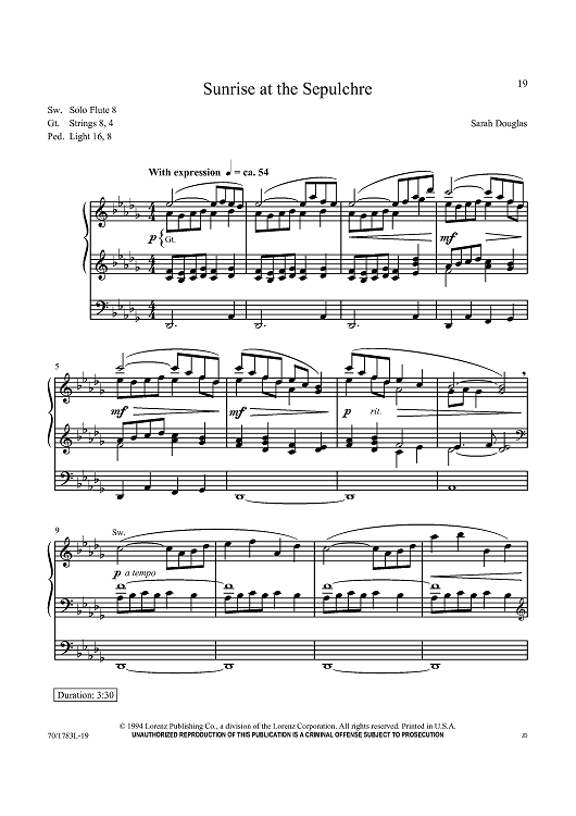 Sunrise at the Sepulchre