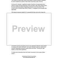 Suzuki Bass School, Volume 1 - Bass Part