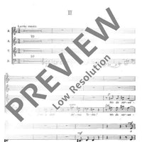 Kantate Nr. 3 - Choral Score