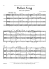 Italian Song for Cello Quartet - Score
