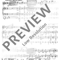 Schönster Schatz, leb wohl - Score