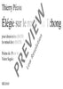 Élégie sur le royaume Tchong - Choral Score