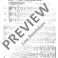 Kein Feuer, keine Kohle - Choral Score