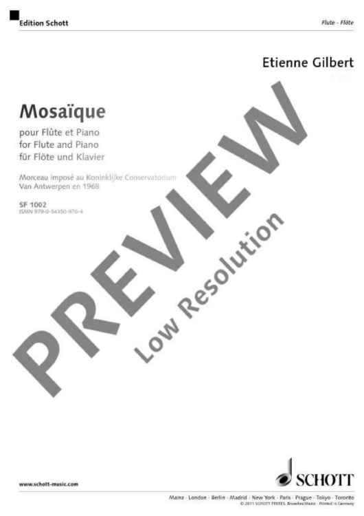 Mosaïque - Performing Score