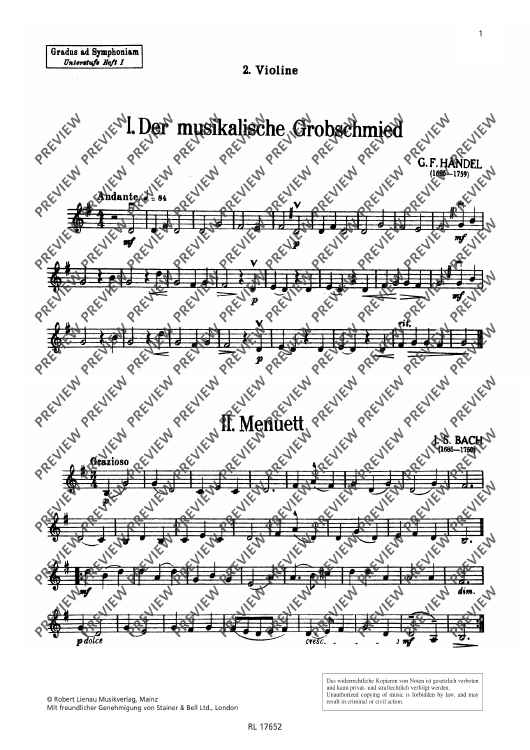 Gradus ad Symphoniam Beginner's level - Violin II