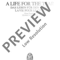 A Life for the Tsar (Iwan Sussanin) - Full Score