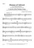 Hymns of Advent for 2 Violins and Piano - Violin 1